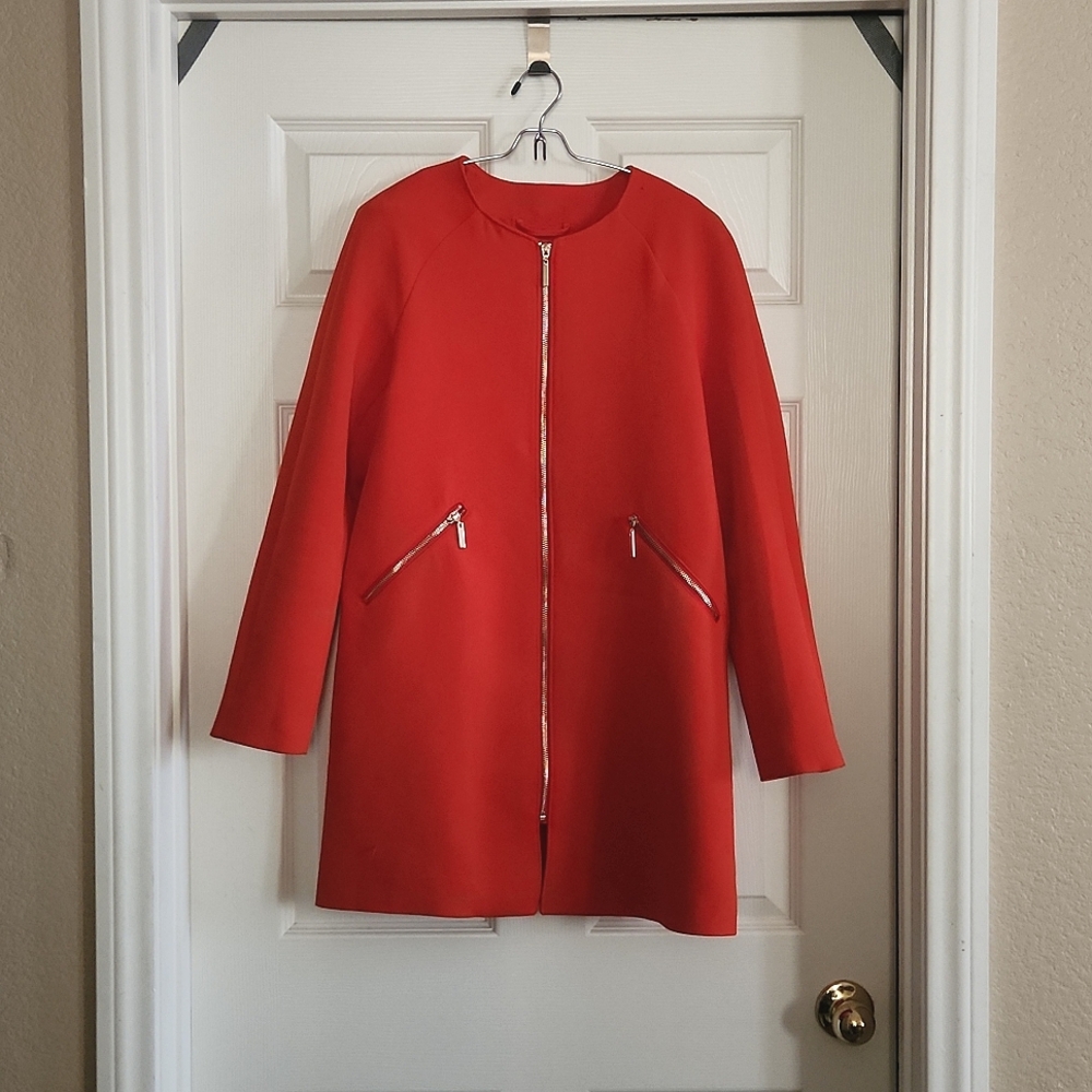 H&M long Cardigan with zipper.